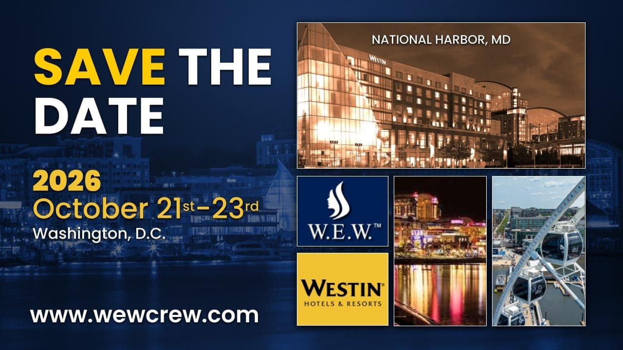 Save the Date — W.E.W. Conference 2026, October 21–23, National Harbor / Washington, D.C.
